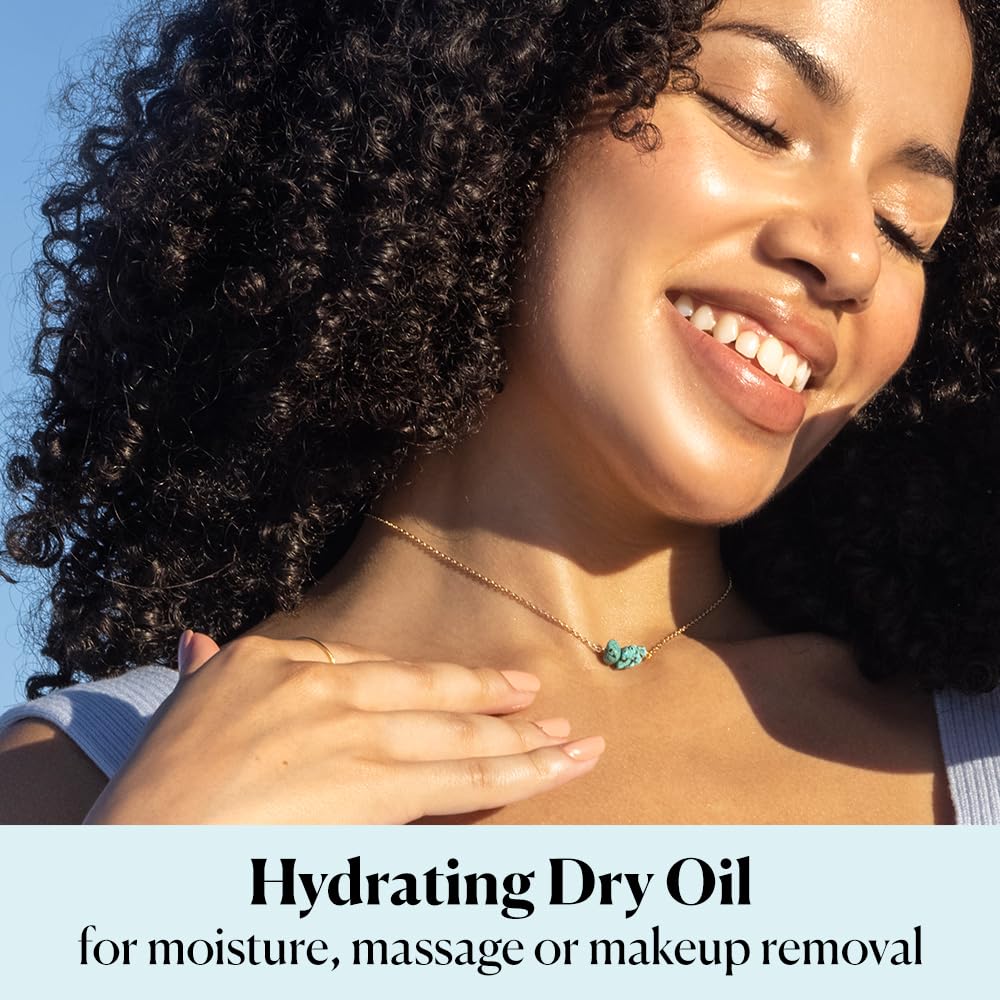 Sky Organics Hydrating Dry Oil ingredients image highlights pure coconut oil for gentle hydration