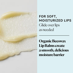 Sky Organics lip balm Eucalyptus Mint – cooling hydration with refreshing scent.