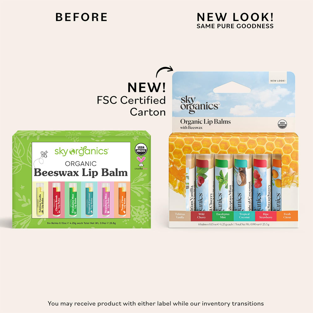Sky Organics lip balm Wild Cherry – nourishing moisture and fruity cherry aroma.