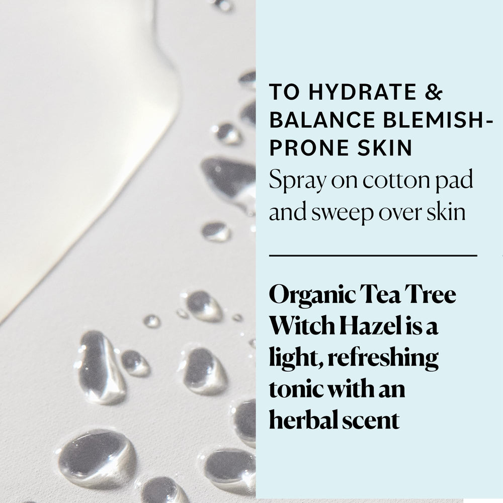 Sky Organics organic-witch-hazel-tea-tree-ingredients highlight a simple, natural formula for clear skin