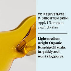 Sky Organics Rosehip Oil ingredients label confirms pure organic source