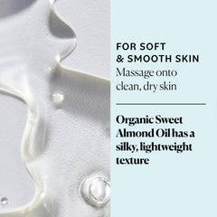 Sky Organics Sweet Almond Oil texture demonstrates fast absorption and non-greasy finish.