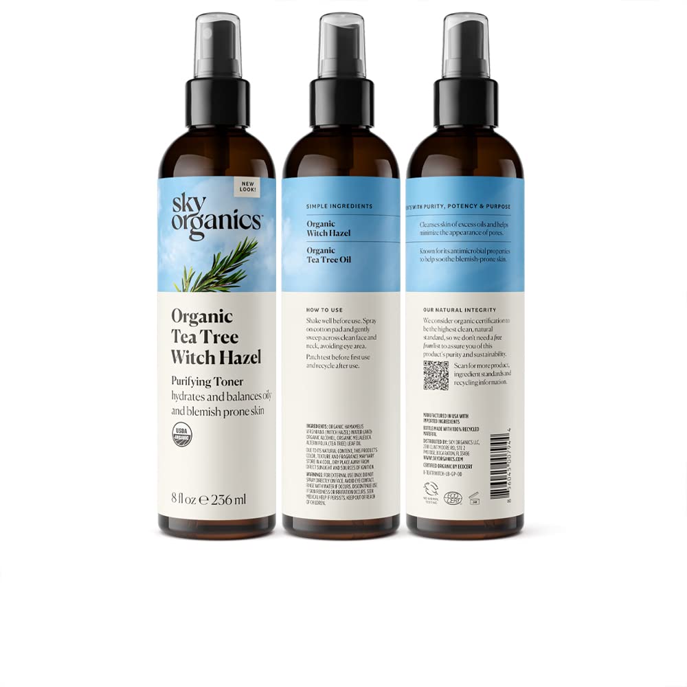 Sky Organics USDA Organic vegan cruelty-free toner supports ethical skincare
