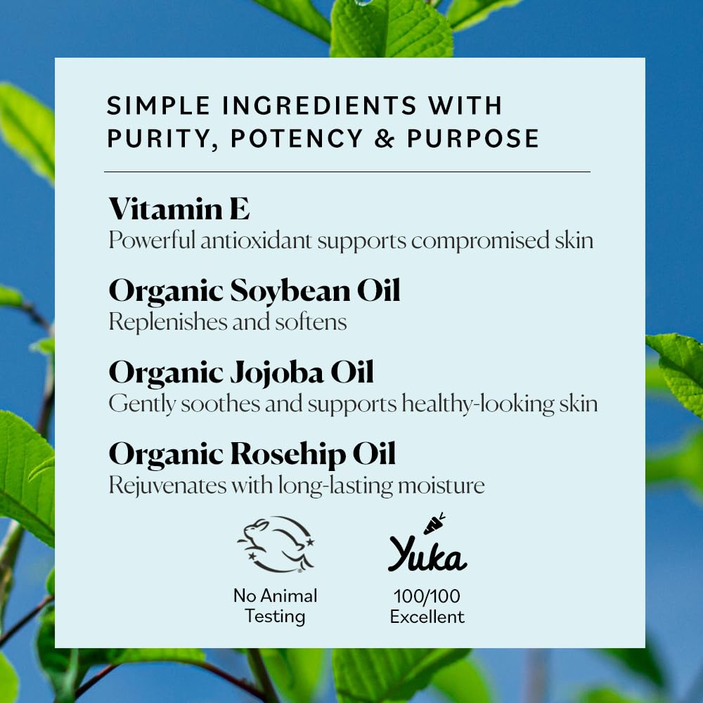 Sky Organics Vitamin E Oil Blend certifications highlight organic cruelty-free standards