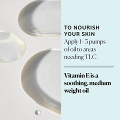 Sky Organics Vitamin E Oil Blend on dry skin for reparative moisture