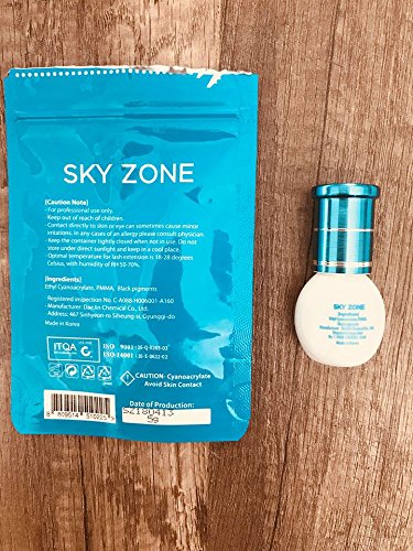 Sky Zone formaldehyde-free glue suitable for sensitive eyes