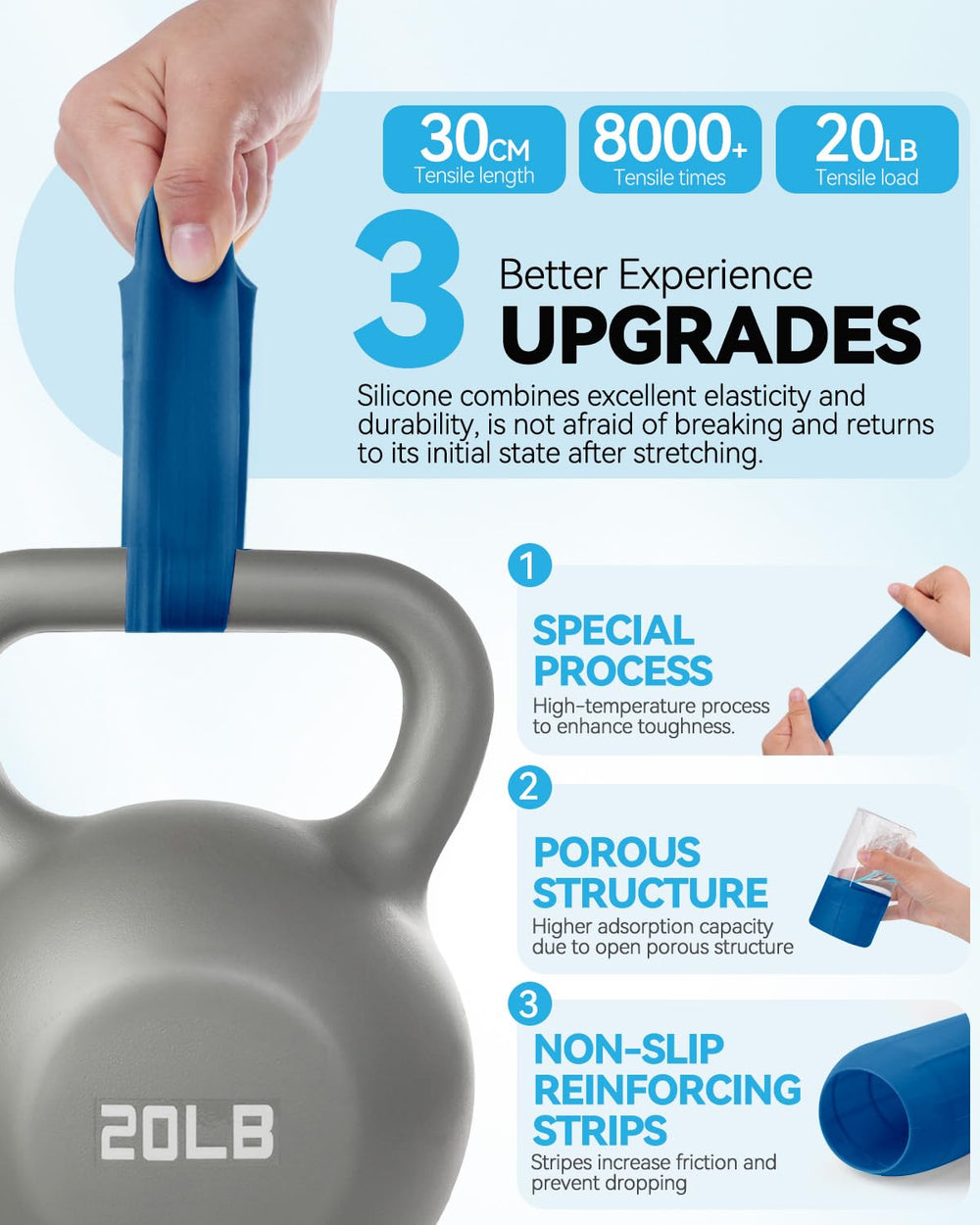 Skyconser colorful-sleeves set; family-friendly leak control on trips.
