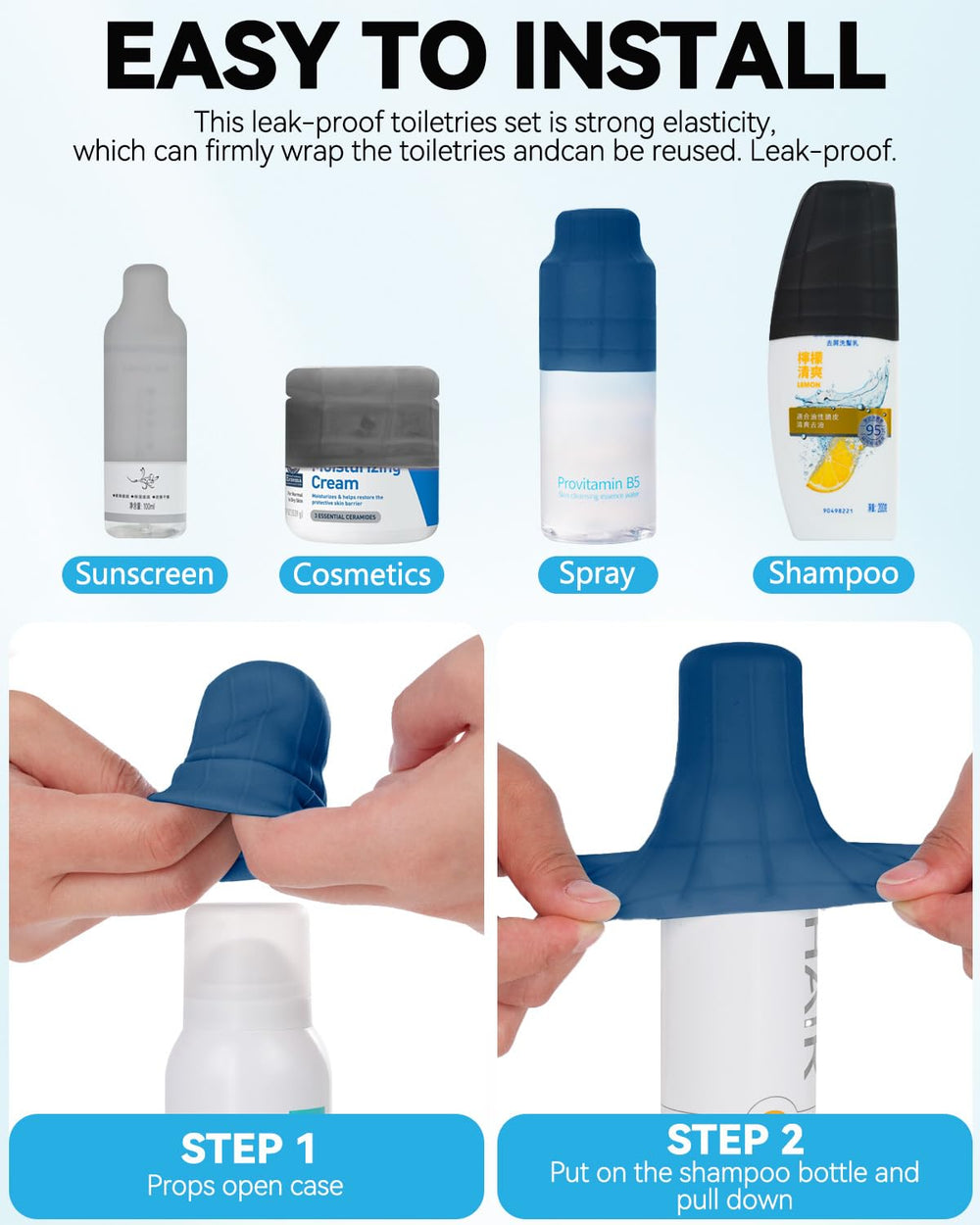 Skyconser reusable-silicone-sleeves; durable and washable for travelers.