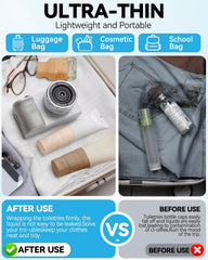 Skyconser silicone bottle cover Salmon color helps prevent spills during air travel