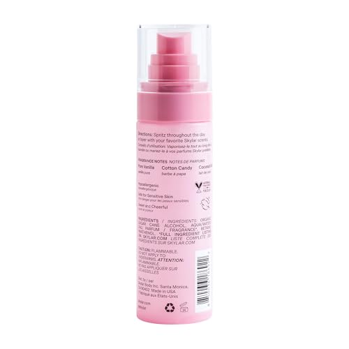 Skylar Boardwalk Delight spray application for on-the-go refresh
