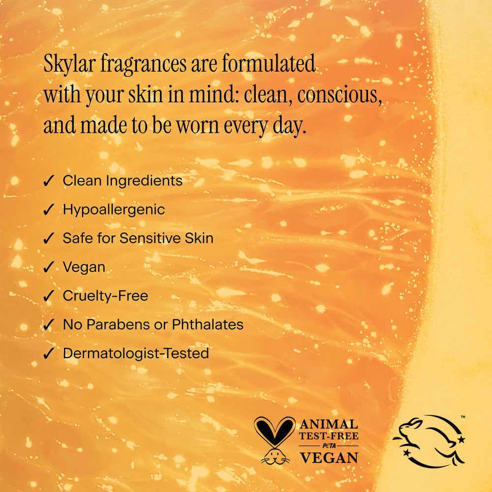 Skylar Capri Summer base-notes image reveals teakwood, vetiver, musk for warmth.