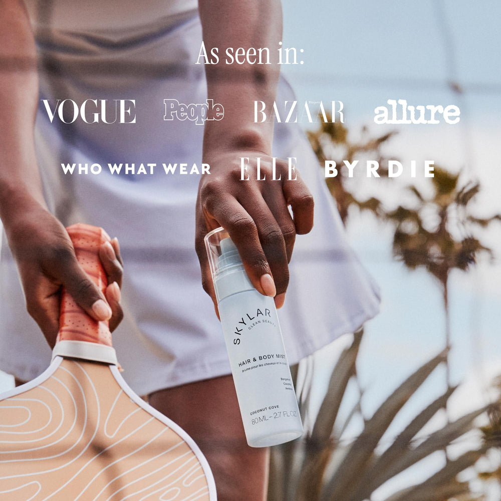 Skylar Coconut Cove Mist travel-friendly size for on-the-go spritz.