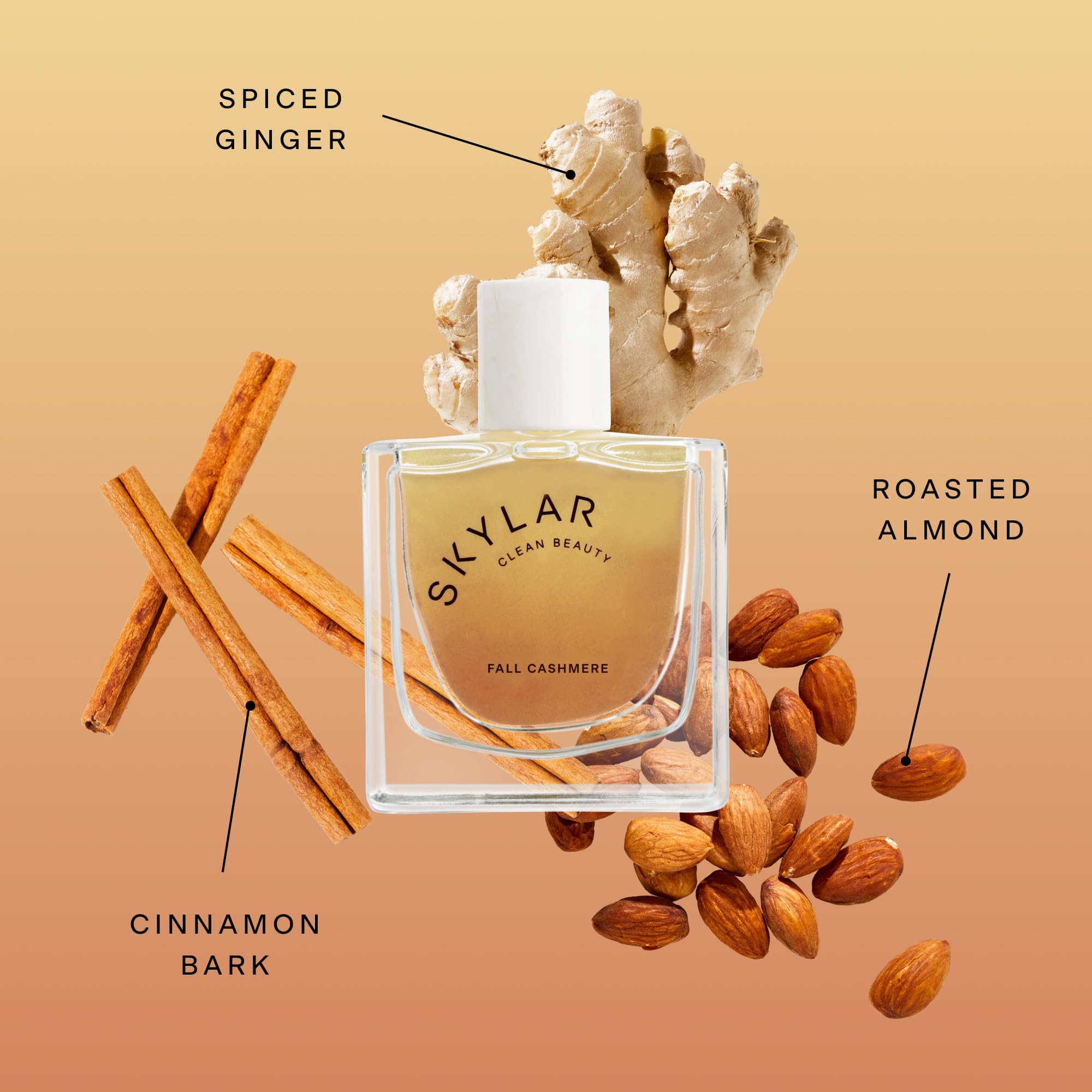 Skylar Fall Cashmere packaging box shown for gifting and vegan perfume.