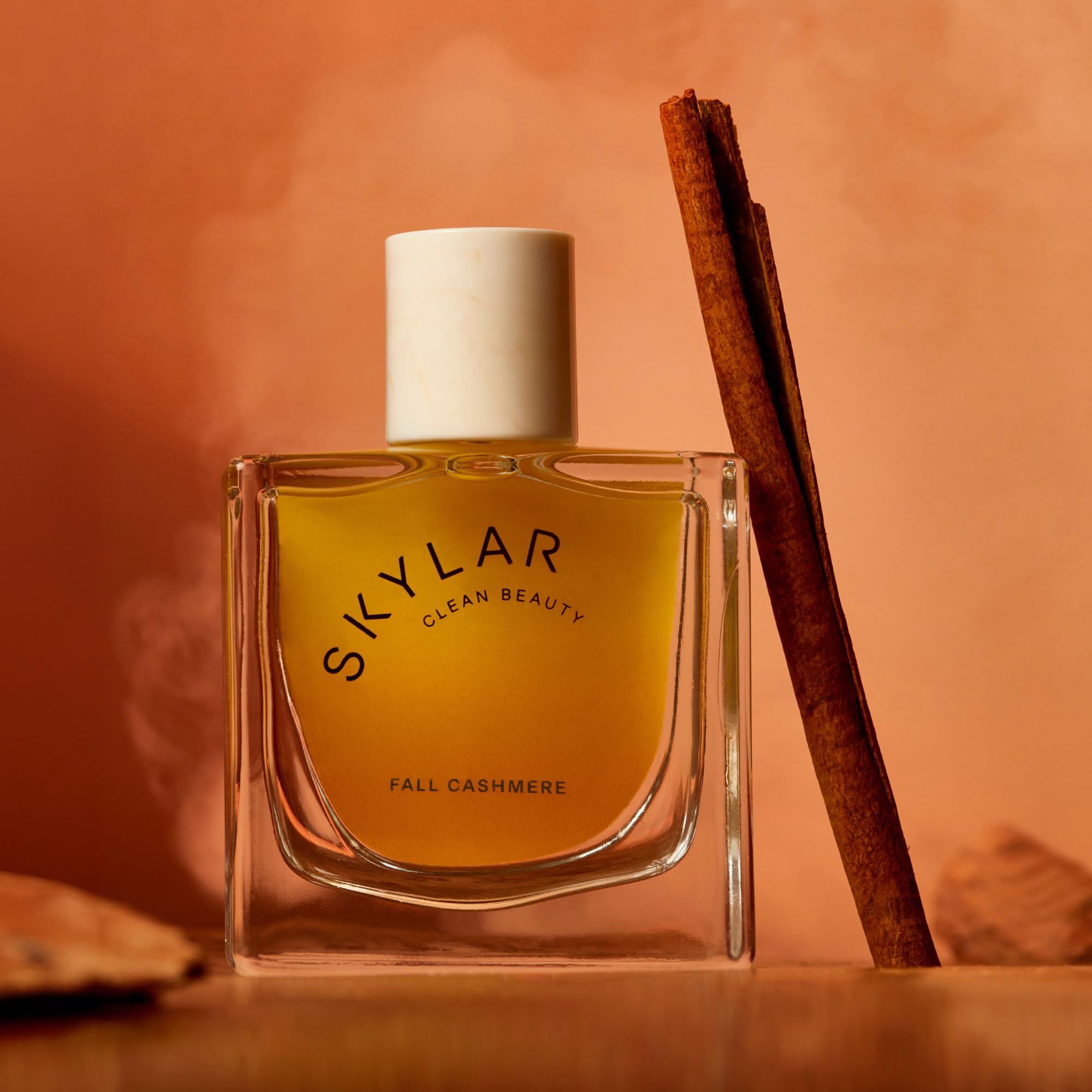 Skylar Fall Cashmere on-wrist wear demonstrates gentle hypoallergenic fragrance for all-day comfort.