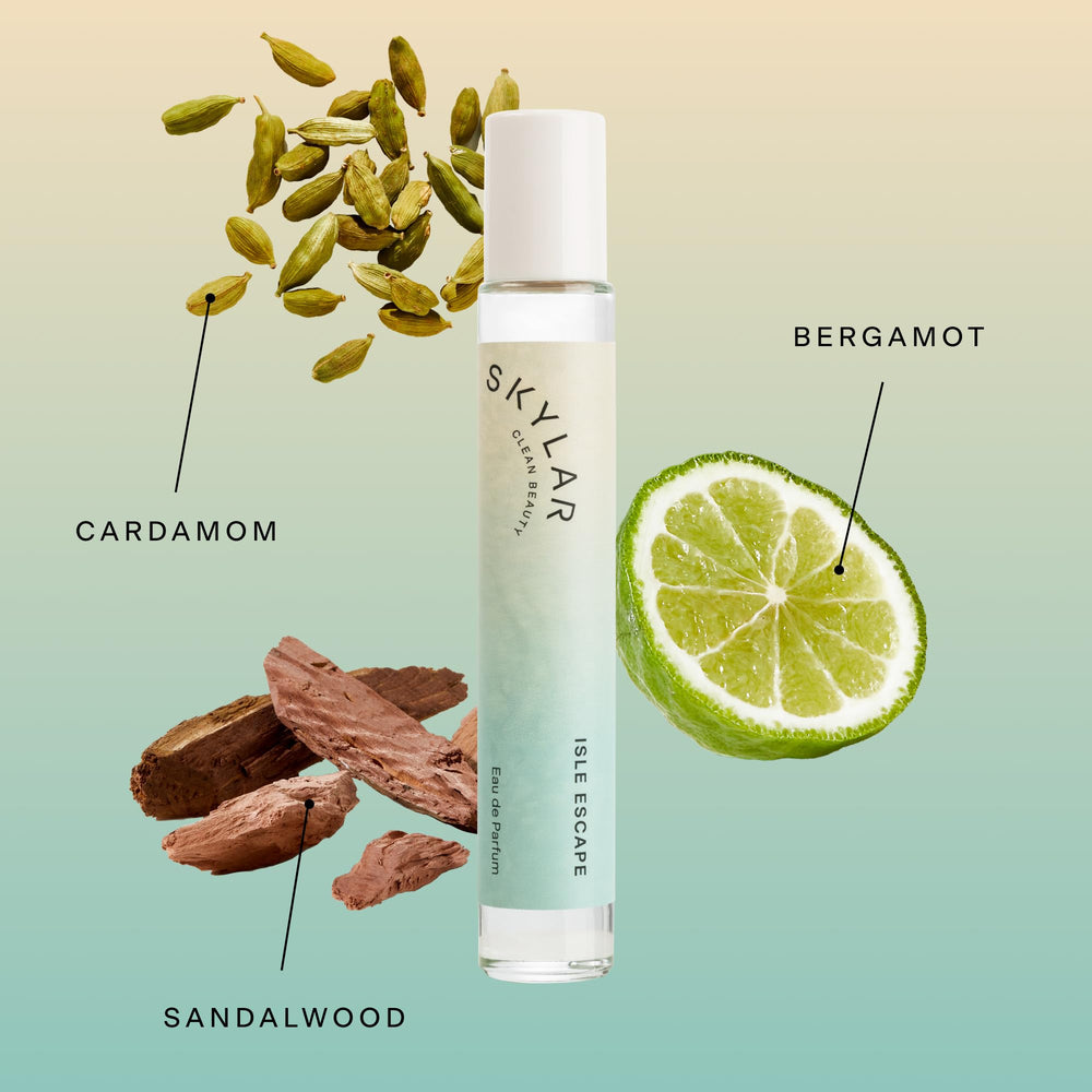Skylar Isle Escape spray mist demonstrates light, lasting aroma for versatile wear.
