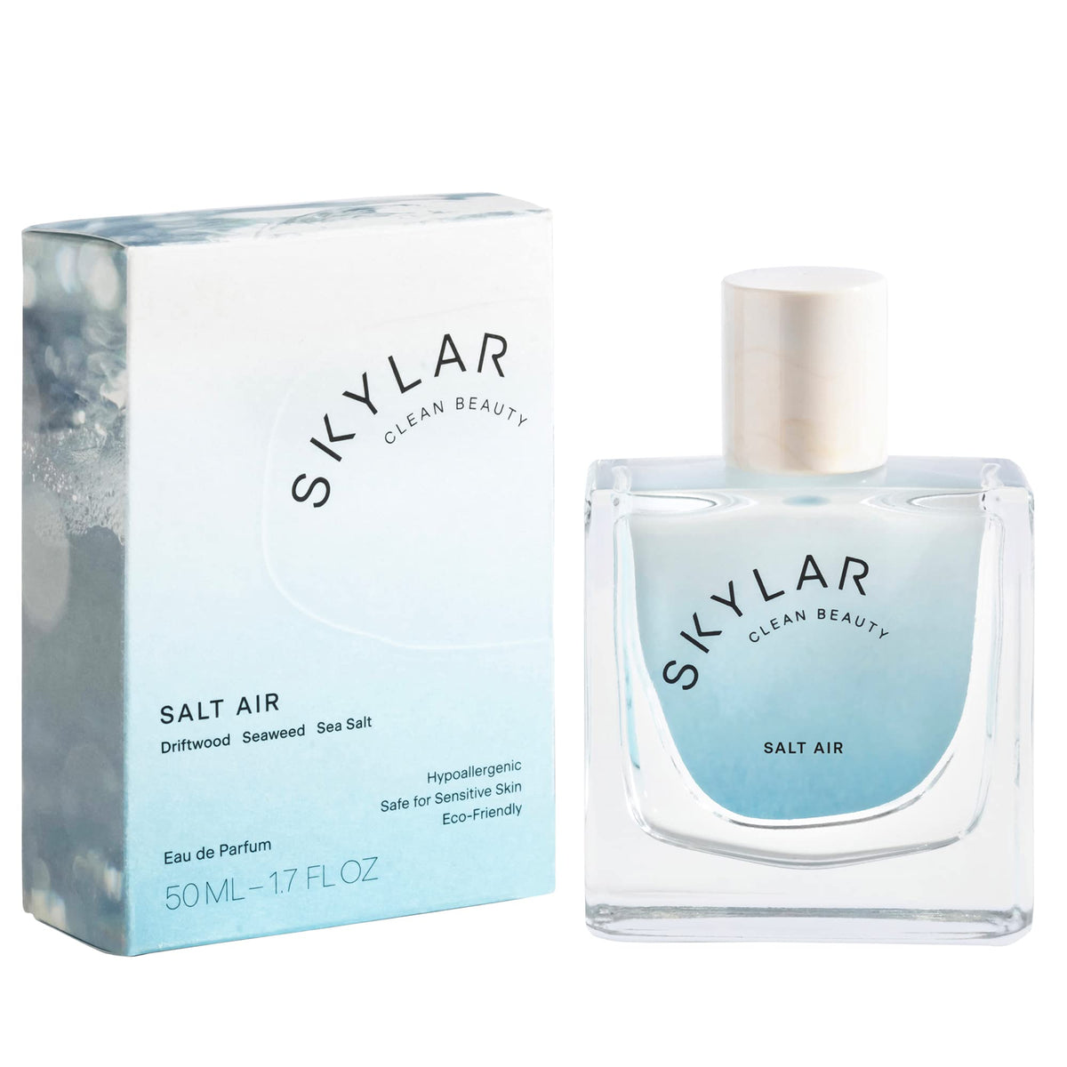 Skylar Salt Air bottle front view for daily fresh confidence with a clean scent