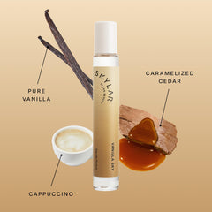Skylar Vanilla Sky middle notes featuring vanilla and jasmine for warm floral heart