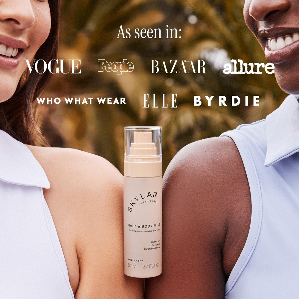 Skylar Vanilla Sky on-skin use suggests gentle, irritation-free scent for sensitive skin.