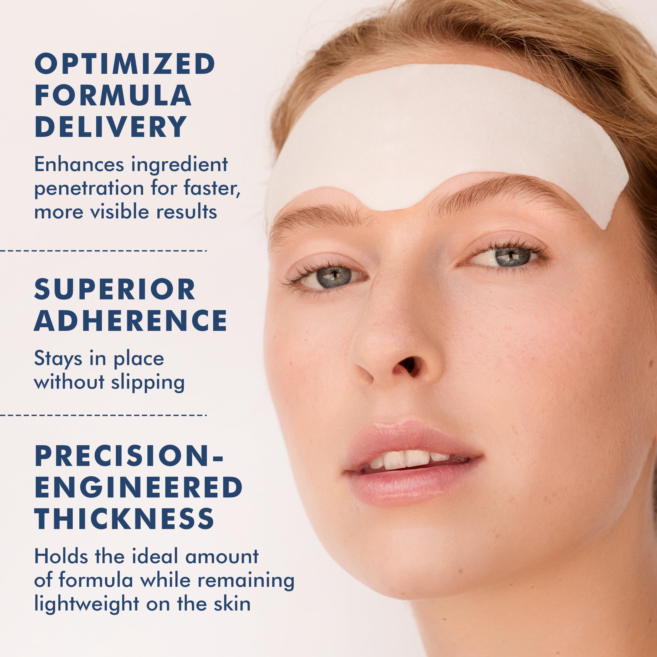 Skyn ICELAND Hydro Cool Forehead Patches cooling effect helps calm stressed skin during use.
