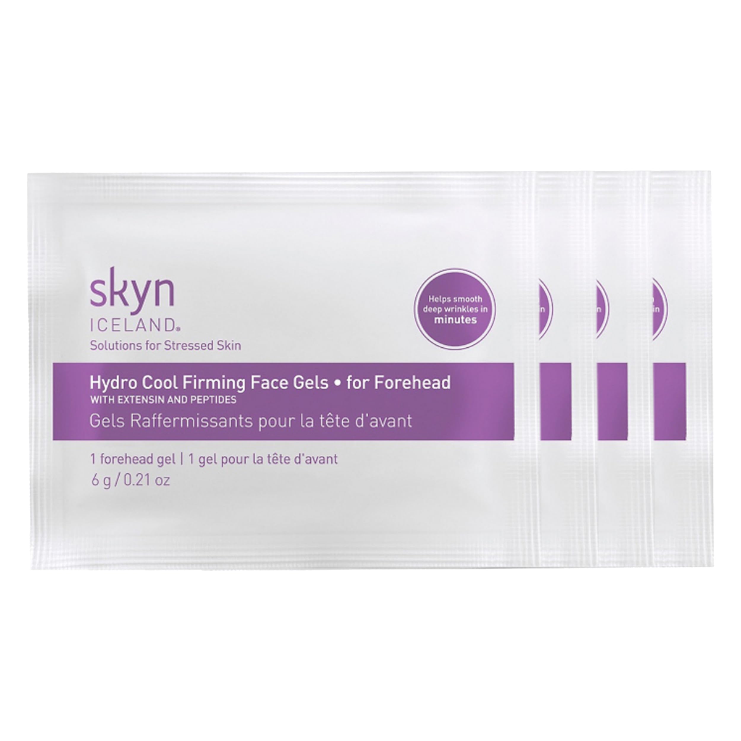 Skyn ICELAND Hydro Cool Forehead Patches packaging invites a simple weekly self-care ritual for refreshed skin.