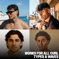 Slick Gorilla Curl Cream being applied to hair for smooth, manageable curls.