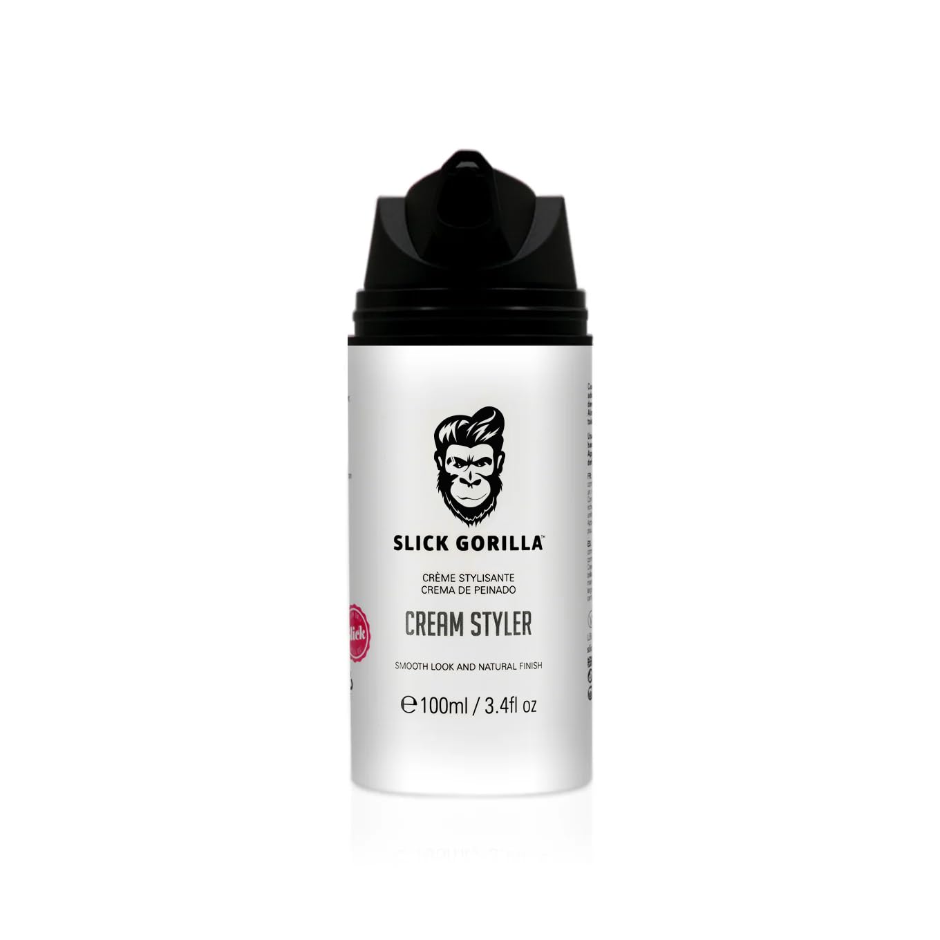 Slick Gorilla Hair Styling Cream hands demonstrates easy application and flexible hold for effortless style.