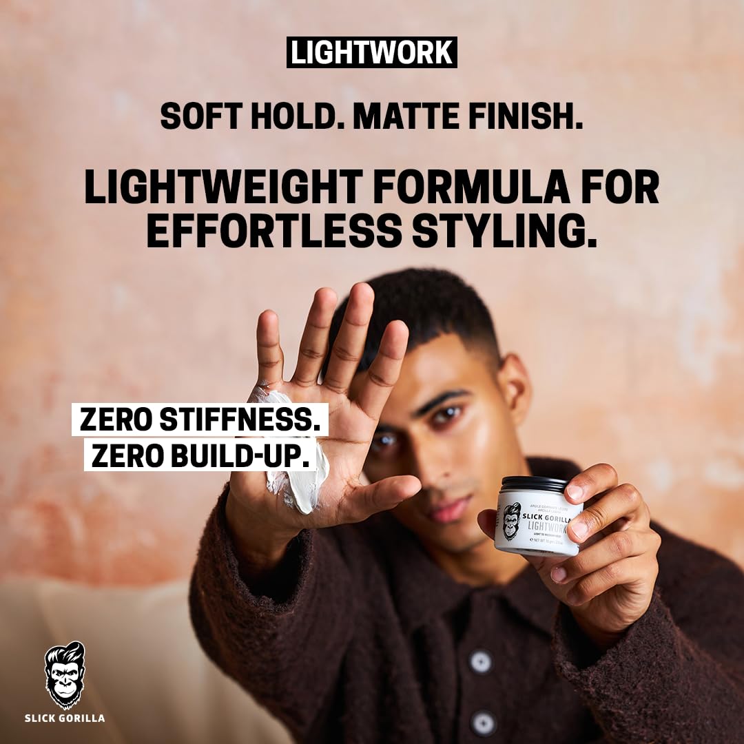 Slick Gorilla Lightwork daily use routine supports flexible, long lasting texture