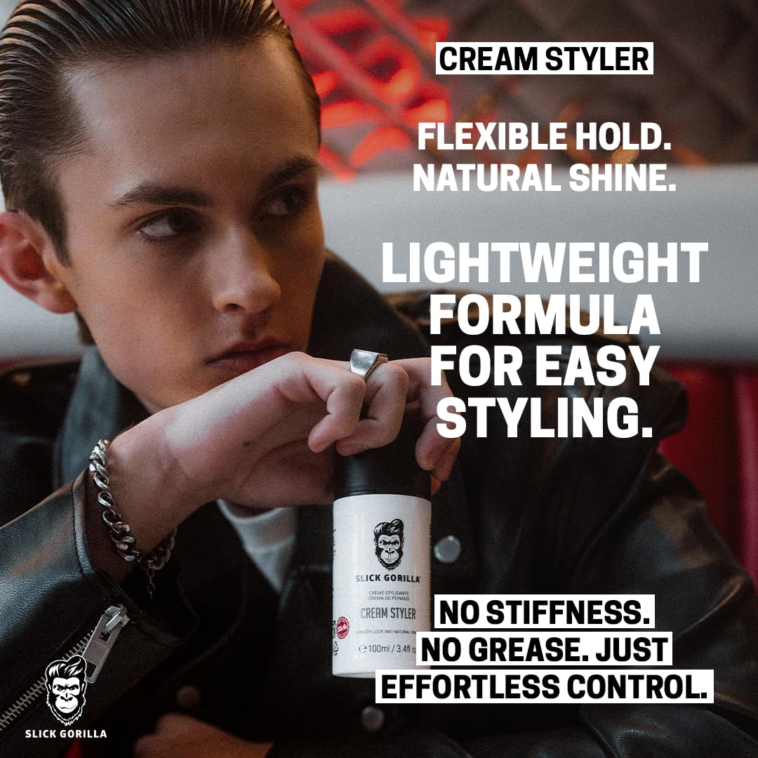 Slick Gorilla Packaging front showcases premium styling for men’s daily grooming.
