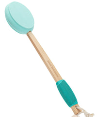 Slick Solutions front view of applicator showing full 17-inch handle and pad, enabling easy reach