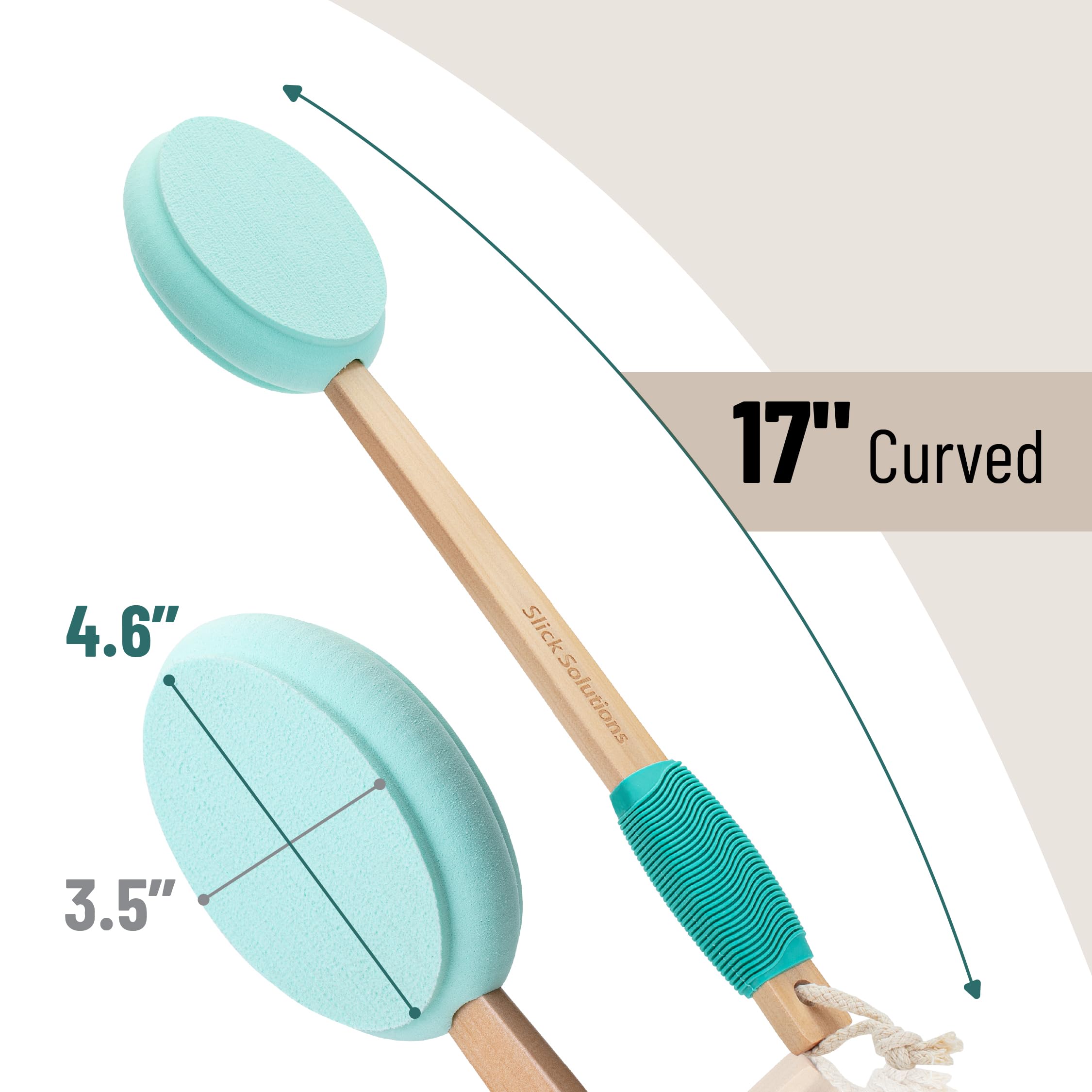 Slick Solutions close-up of ergonomic handle grip for comfortable, controlled application