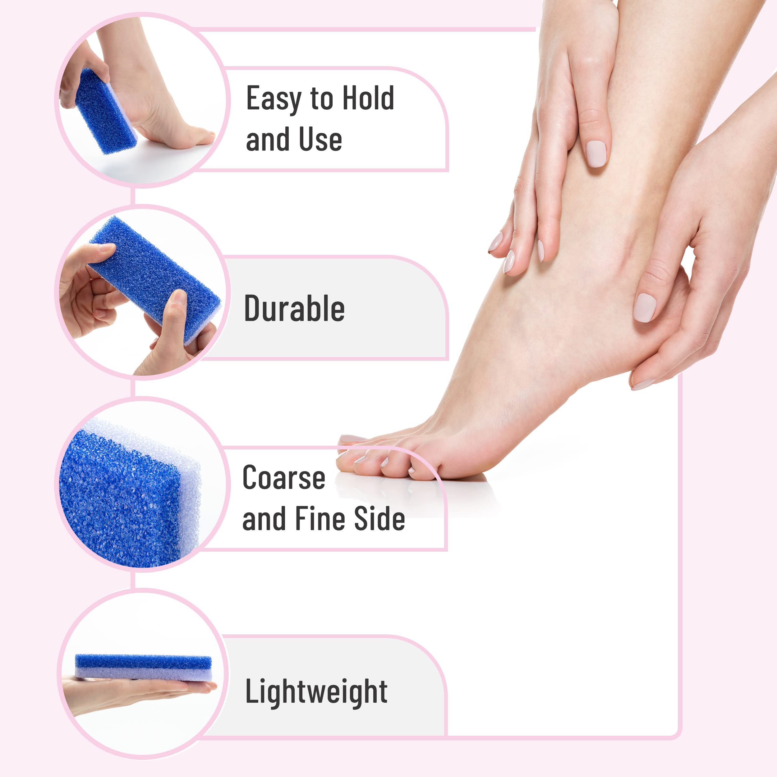 Slick Solutions pumice stone natural eco-friendly design exfoliates dead skin without chemicals