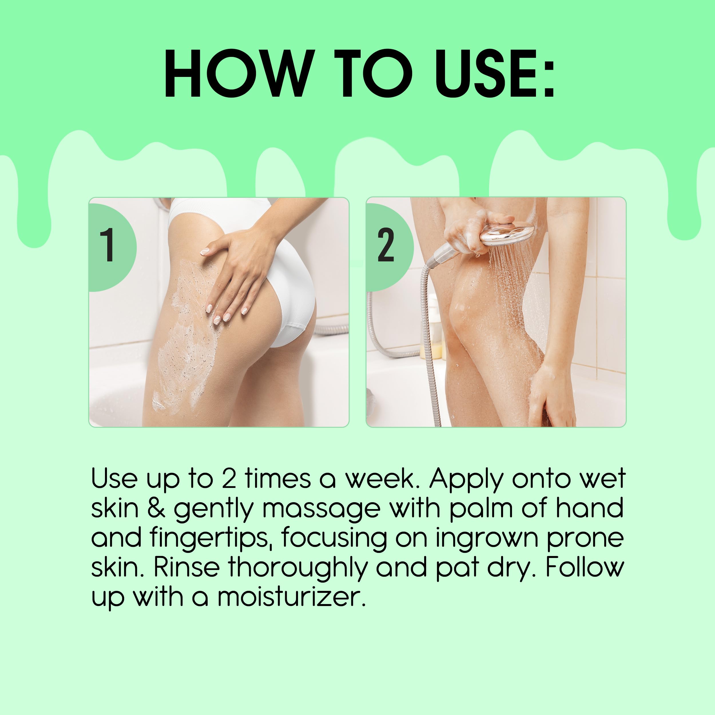 Hands applying Sliick scrub for gentle exfoliation and smooth skin
