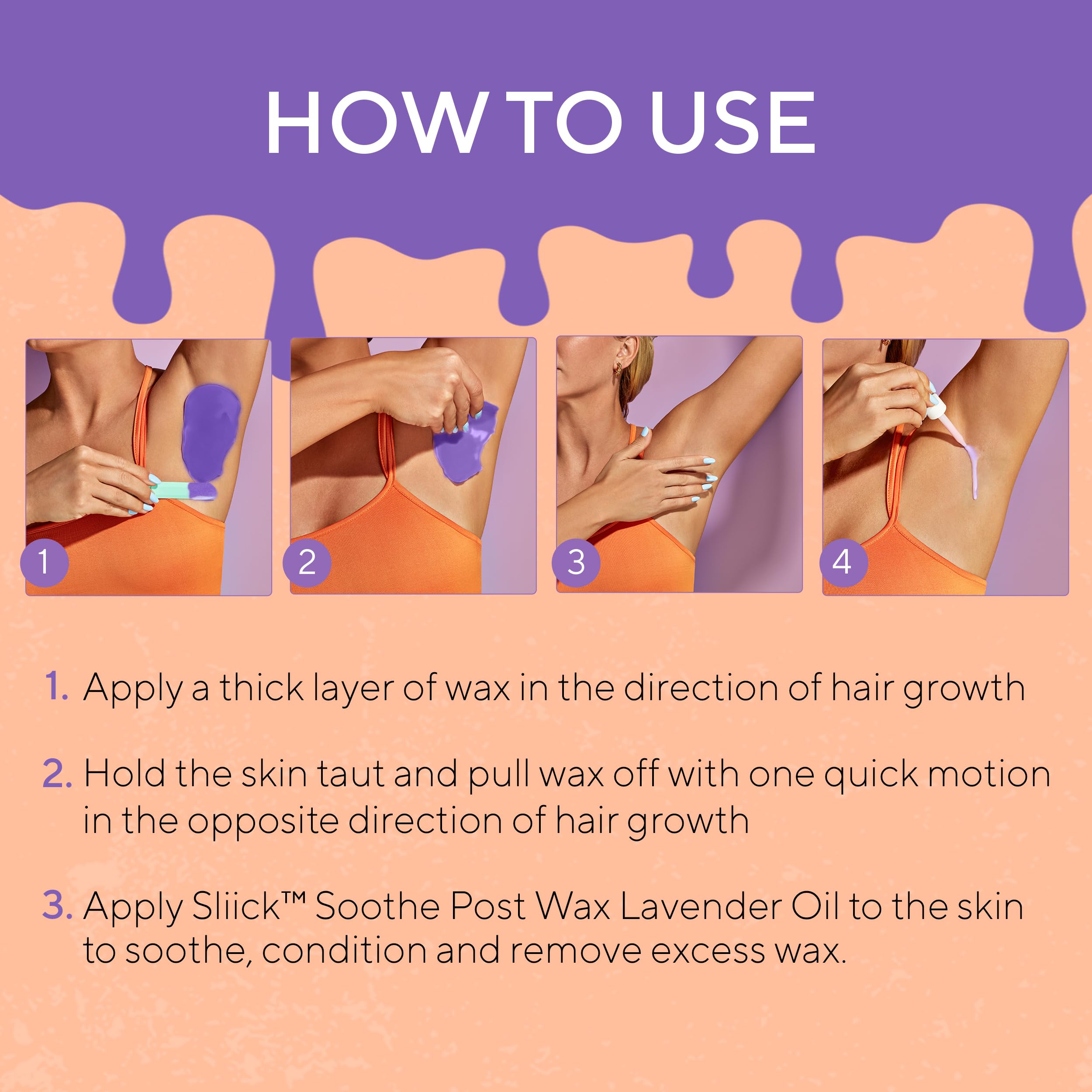 Sliick face and body wax kit designed for all skin types