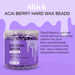 Sliick hard wax beads face-application for precise facial removal