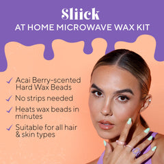 Sliick hard wax microwave cup heats wax quickly for fast sessions
