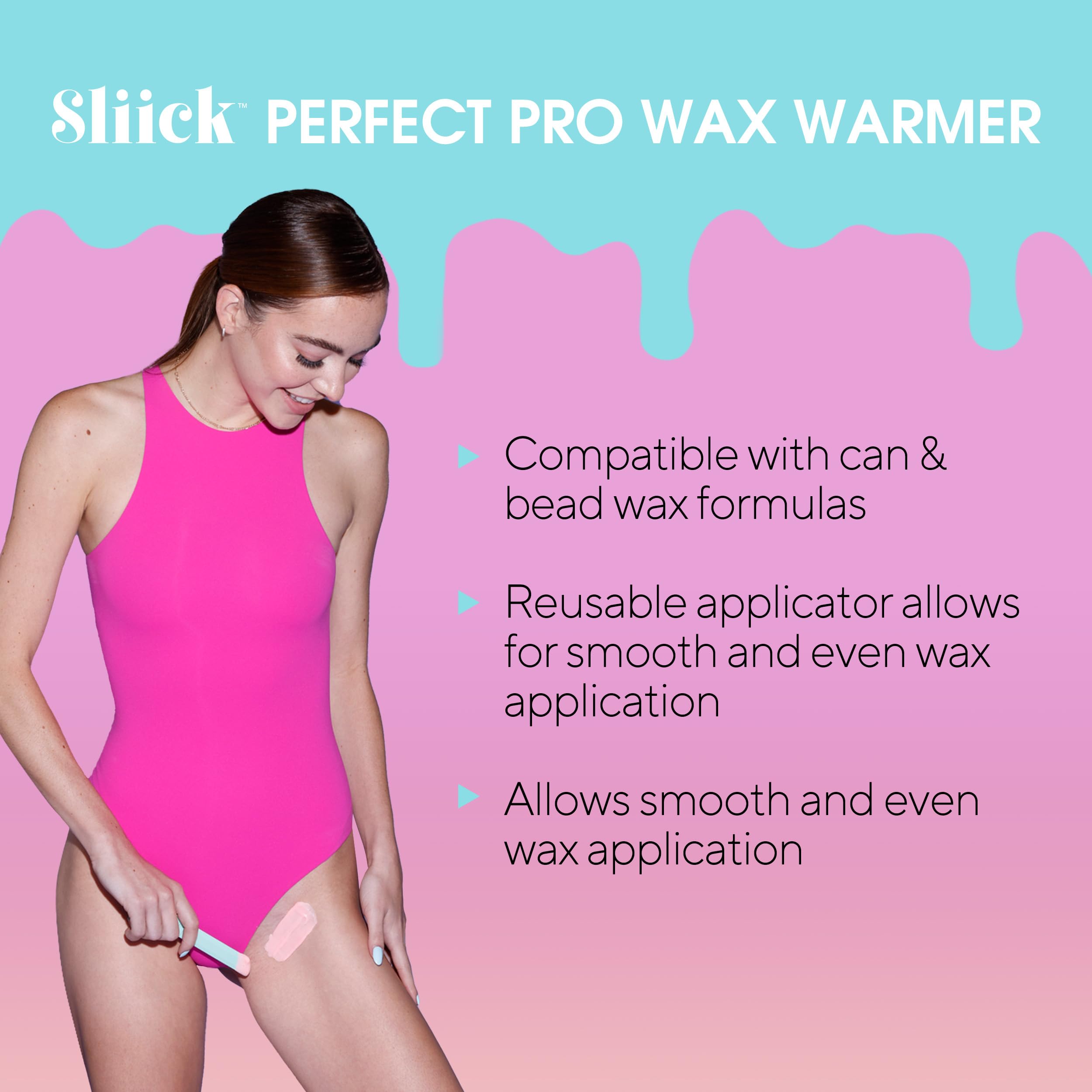 Sliick Pro Wax Warmer digital temperature control close-up for precise heat.