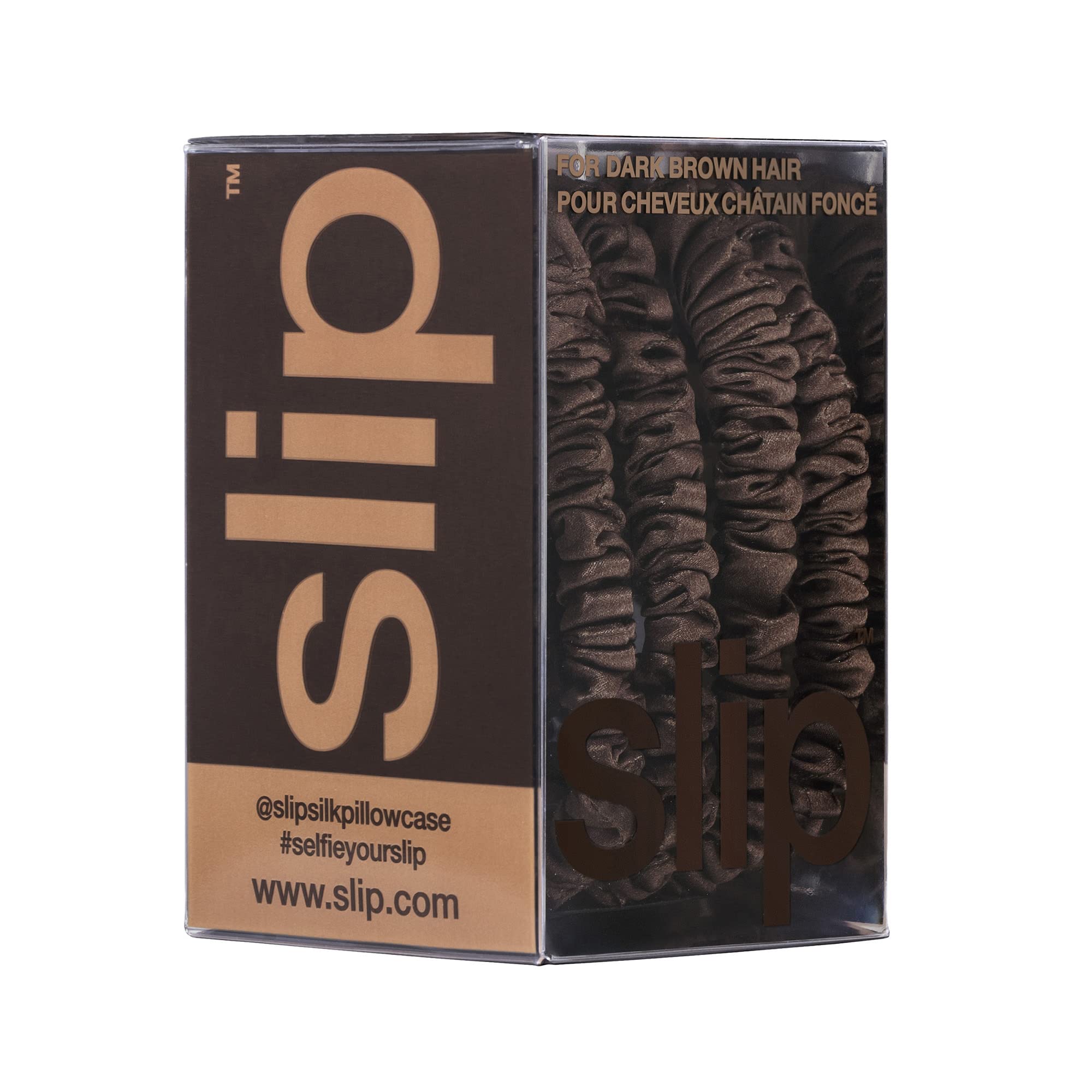 SLIP Silk Skinny Scrunchies Gift Set showcases a durable, stylish accessory.