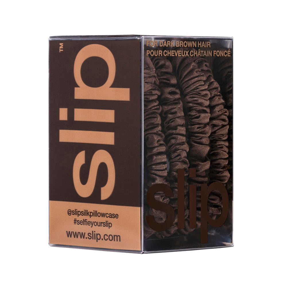 SLIP Silk Skinny Scrunchies Gift Set showcases a durable, stylish accessory.