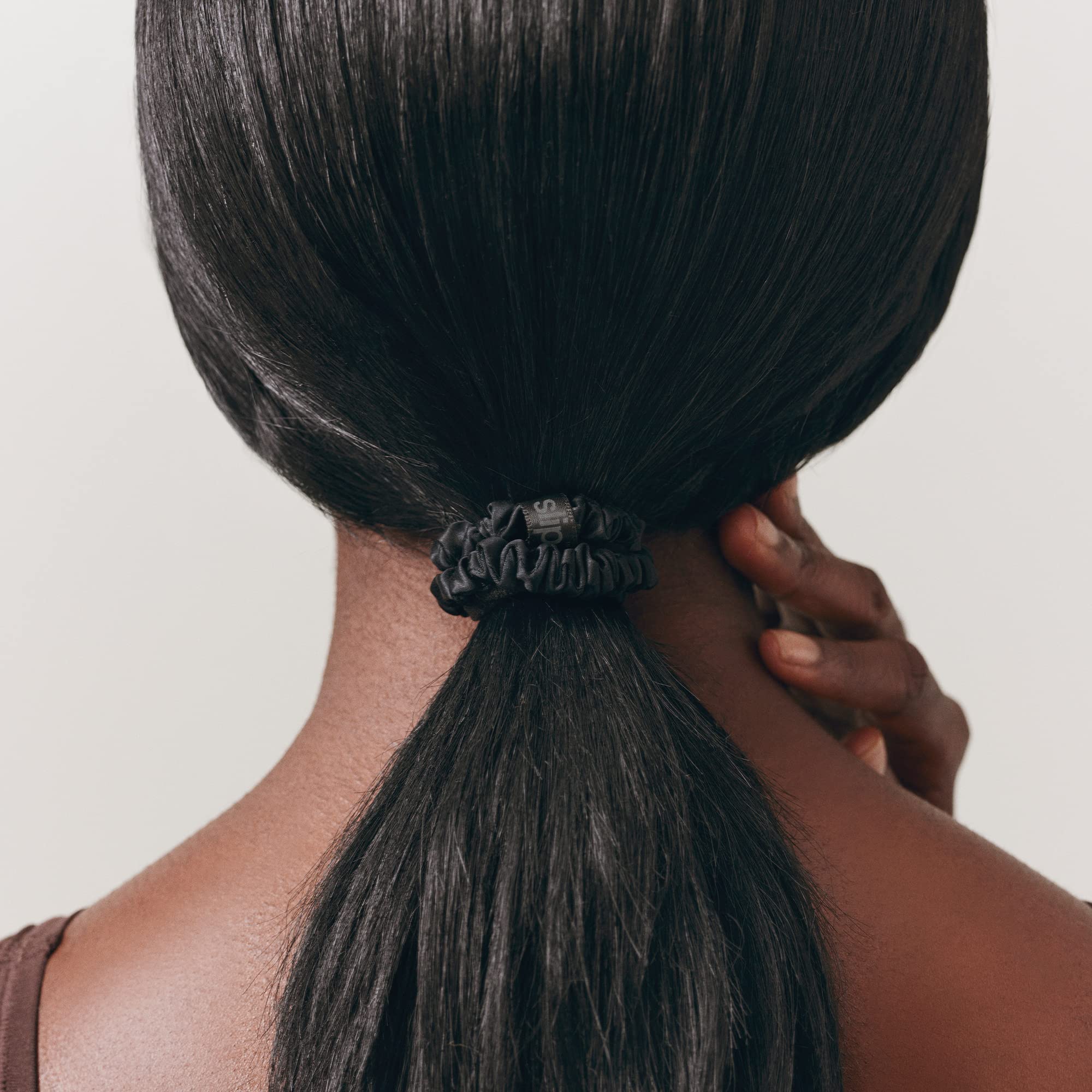 SLIP skinny scrunchies luxury slipsilk finish adds shine and durability