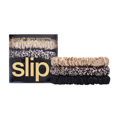 SLIP Skinny Scrunchies caramel close-up highlights shine and anti-breakage performance