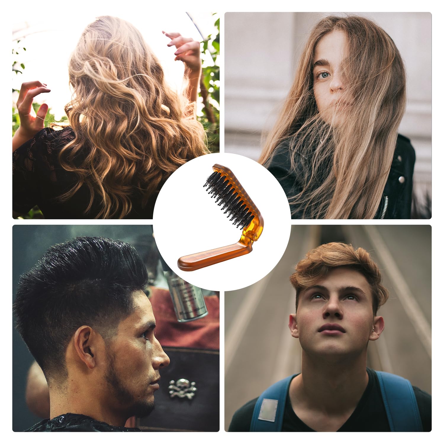 Sliverdew beard brush use versatile for facial hair grooming