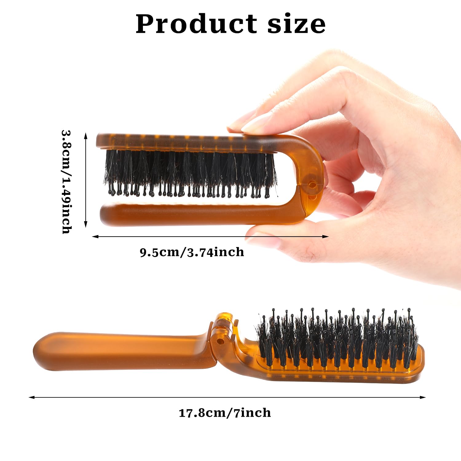 Sliverdew hair brush with ABS handle closeup sturdy and comfortable grip
