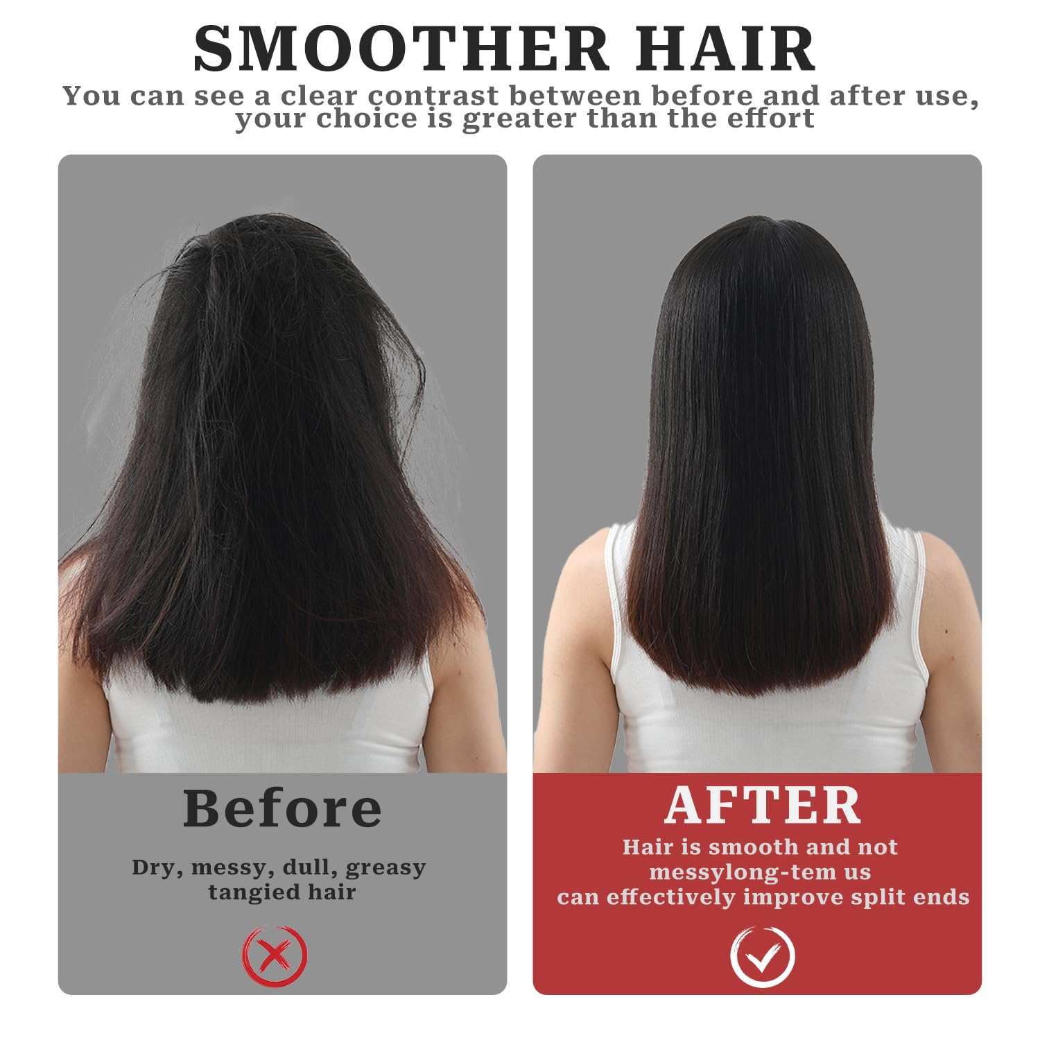 Sliverdew hair brush on hair producing smoother look and shine