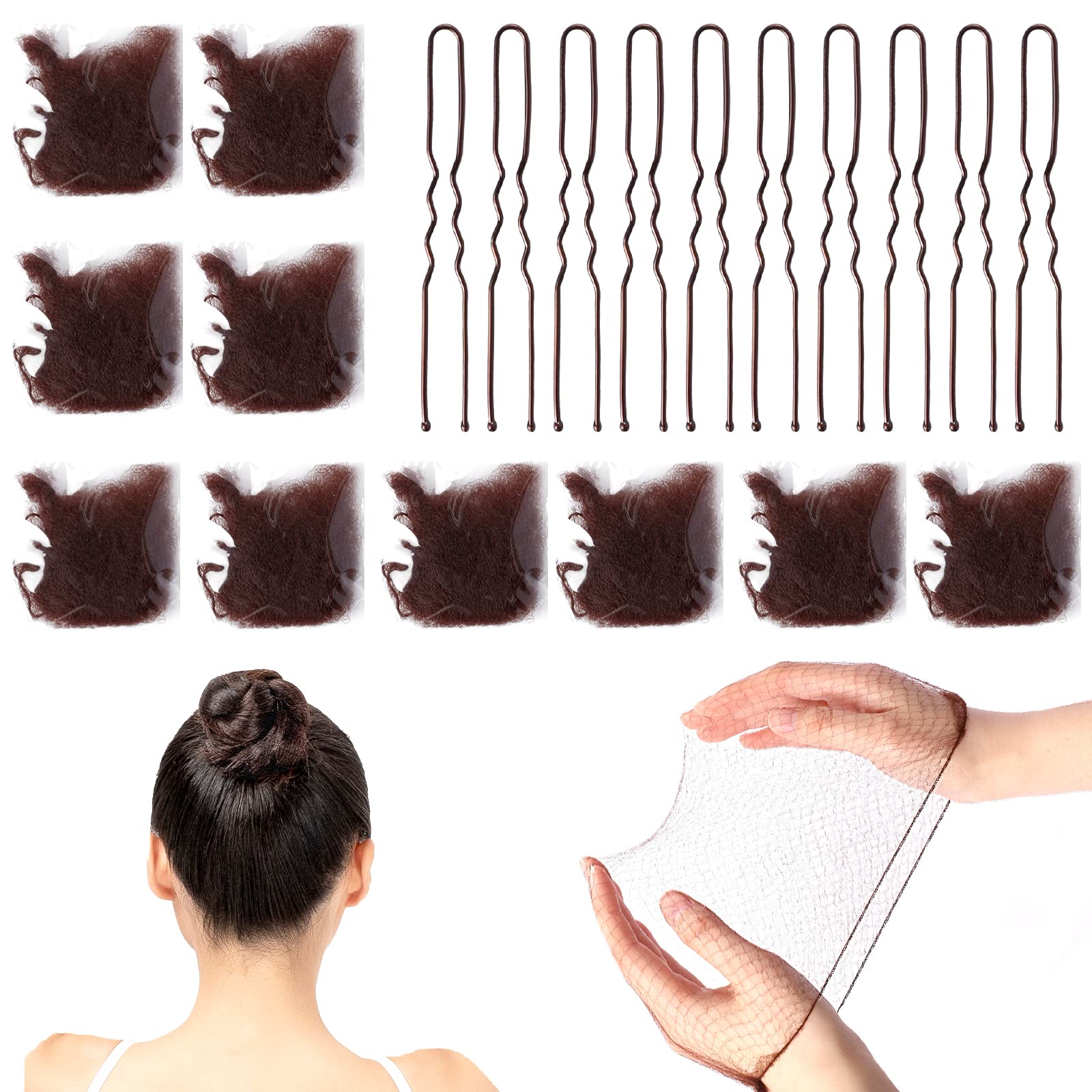 Sliverdew hair bun nets elastic edge closeup demonstrating secure, comfortable hold for daily styling.