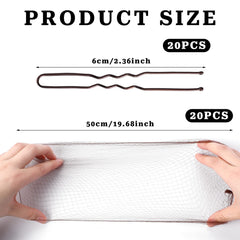 Sliverdew hair bun nets U-shaped pins pack illustrating precise bun fixation for polished looks.
