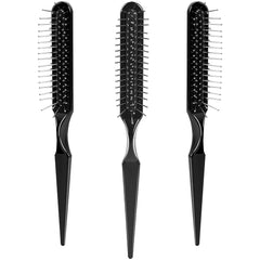Sliverdew wig brush 3-row wire detangles knots in synthetic wigs.