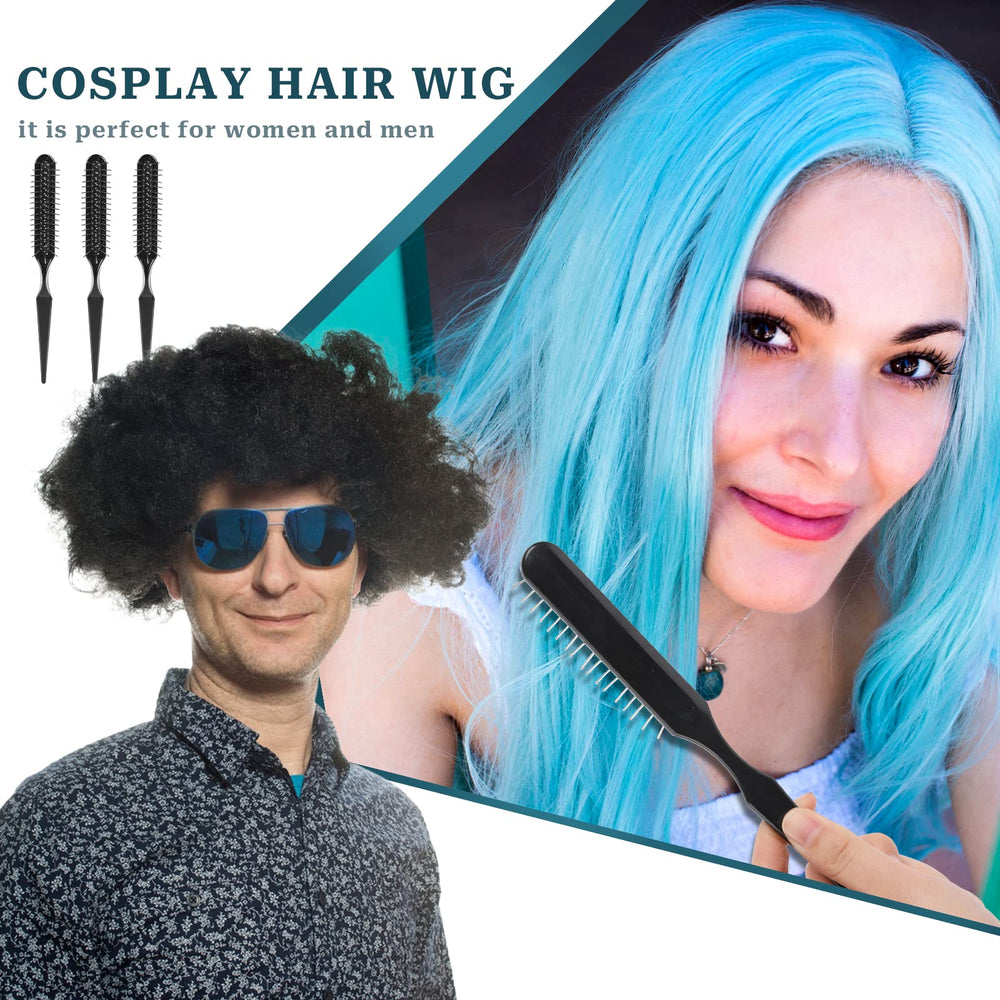Sliverdew wig brush pack provides three durable combs for shared use.