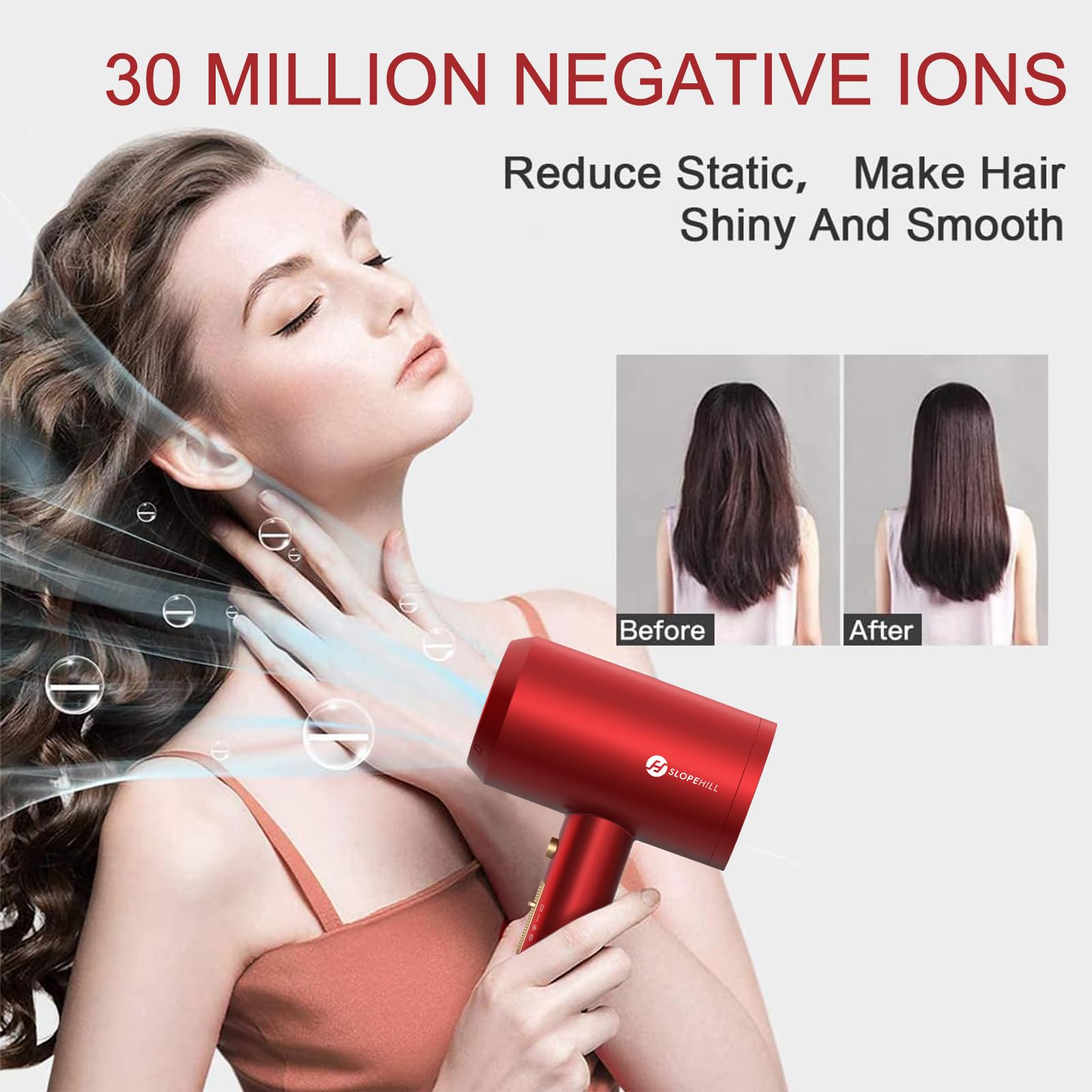 Slopehill Agate Red diffuser attachment helps define natural curls with even airflow