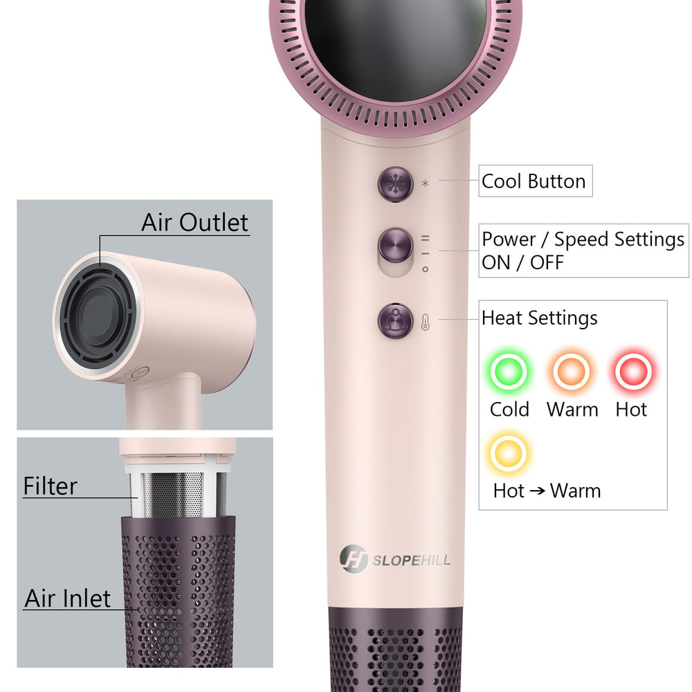 Slopehill hair dryer diffuser styling for defined waves and volume.