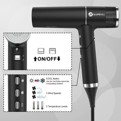 Slopehill hair dryer microfilter improves airflow and simplifies cleaning.